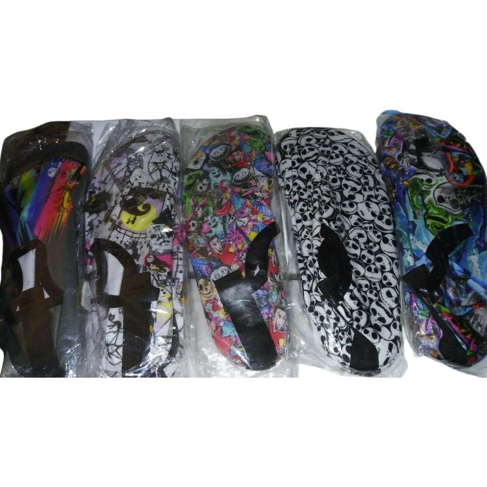 COPY - 5 Pairs Nightmare Before Christmas Sports Yoga Slip On Shoes-Slippers Ne…
